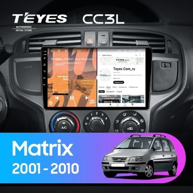 Штатная магнитола Teyes CC3L 4/64 Hyundai Matrix (2001-2010)
