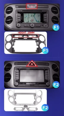Штатная магнитола Teyes CC3 2K 6/128 Volkswagen Tiguan 1 NF (2006-2017) F1