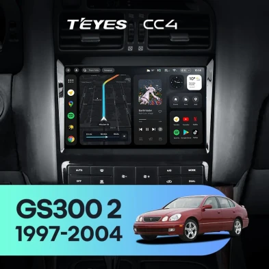 Штатная магнитола Teyes CC4 8/128 Lexus GS300 2 S160 (1997-2004) Тип-A