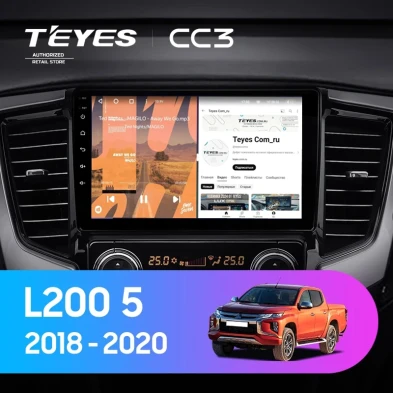 Штатная магнитола Teyes CC3 4/32 Mitsubishi L200 5 (2018-2020) F2