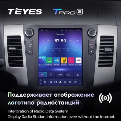 Штатная магнитола Tesla style Teyes TPRO 2 3/32 Mitsubishi Outlander 2 CW0W (2005-2013) Тип-A