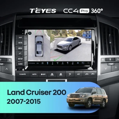 Штатная магнитола Teyes CC4 Pro 360 8/128 Toyota Land Cruiser 11 200 (2007-2015) F2 Тип-B