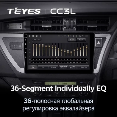 Штатная магнитола Teyes CC3L 4/64 Toyota Auris 2 E180 (2012-2015) Правый руль