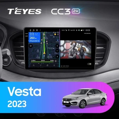 Штатная магнитола Teyes CC3 2K 4/64 Lada Vesta (2023-2026) F2 Тип-B