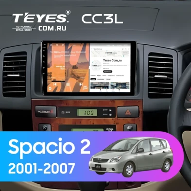 Штатная магнитола Teyes CC3L 4/64 Toyota Corolla Spacio 2 (2001-2007)