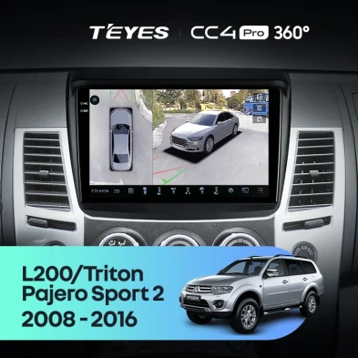 Штатная магнитола Teyes CC4 Pro 360 8/128 Mitsubishi Pajero Sport 2 (2008-2016)