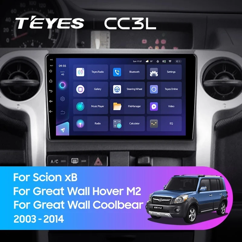 Штатная магнитола Teyes CC3L 4/64 Great Wall Hover M2 Coolbear (2009-2014)