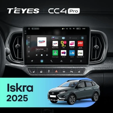 Штатная магнитола Teyes CC4 Pro 12/256 LADA Iskra SW Cross (2025-2026) Тип-B