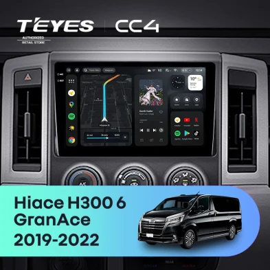 Штатная магнитола Teyes CC4 6/64 Toyota Hiace H300 VI (2019-2022) Тип-B