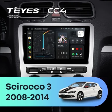 Штатная магнитола Teyes CC4 6/64 Volkswagen Scirocco 3 Mk3 (2008-2014) F5