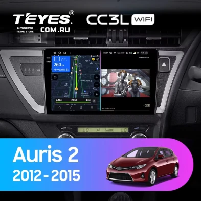 Штатная магнитола Teyes CC3L WiFi 2/32 Toyota Auris 2 E180 (2012-2015) Правый руль