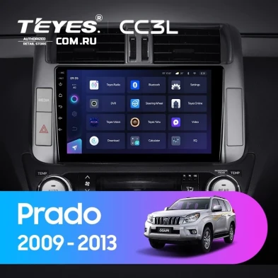 Штатная магнитола Teyes CC3L 4/32 Toyota Land Cruiser Prado 150 (2009-2013) F1 Тип-C