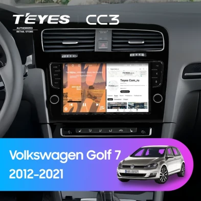 Штатная магнитола Teyes CC3 4/32 Volkswagen Golf 7 (2012-2021) (с кнопками)