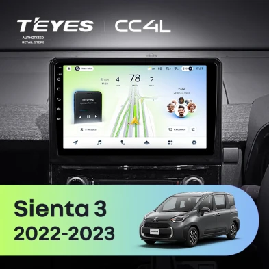 Штатная магнитола Teyes CC4L 6/64 Toyota Sienta 3 (2022-2023)