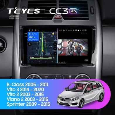 Штатная магнитола Teyes CC3 2K 4/32 Mercedes-Benz Viano W639\W447 (2003-2022)