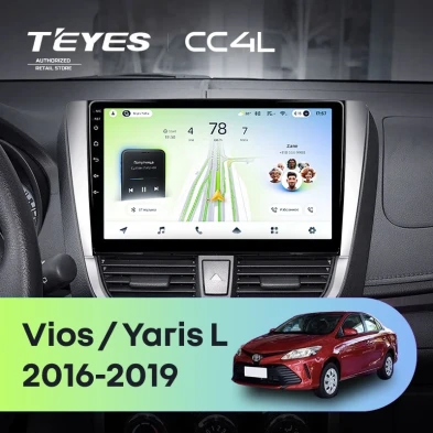 Штатная магнитола Teyes CC4L 6/64 Toyota Yaris L (2016-2019)