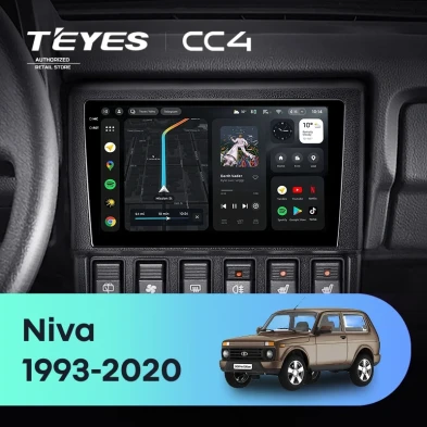 Штатная магнитола Teyes CC4 8/128 LADA Niva (1993-2020)