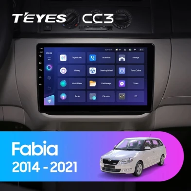 Штатная магнитола Teyes CC3 4/32 Skoda Fabia (2014-2021)