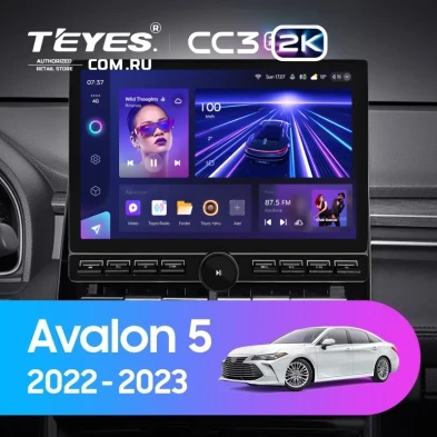Штатная магнитола Teyes CC3 2K 6/128 Toyota Avalon V XX50 (2022-2023) (13" с кнопками)