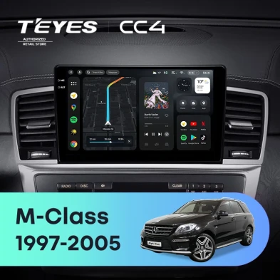 Штатная магнитола Teyes CC4 6/64 Mercedes-Benz M-Class I W163 ML (1997-2005) Тип-B