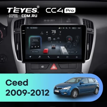 Штатная магнитола Teyes CC4 Pro 8/128 Kia Ceed (2009-2012)