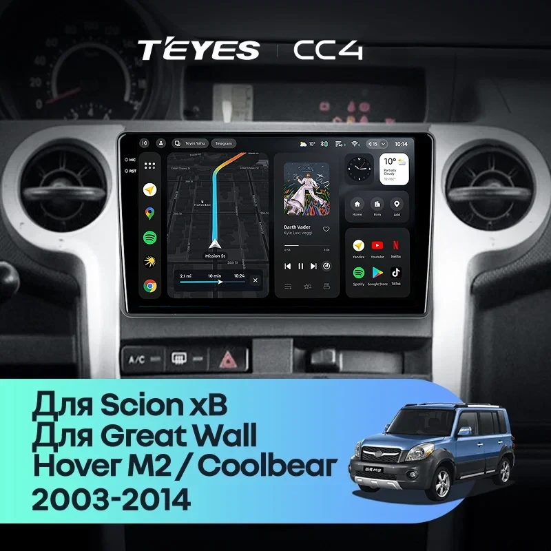 Штатная магнитола Teyes CC4 6/64 Scion xB (2003-2007)