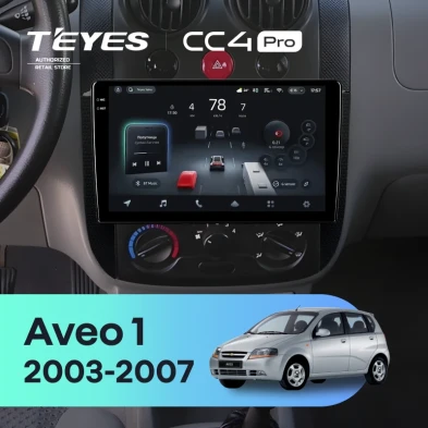 Штатная магнитола Teyes CC4 Pro 8/128 Chevrolet Aveo 1 T200 (2003-2007)