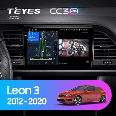 Штатная магнитола Teyes CC3 2K 360 6/128 Seat Leon 3 (2012-2020) F3