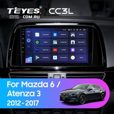 Штатная магнитола Teyes CC3L 4/64 Mazda Atenza 3 (2012-2017) Тип-B Правый руль