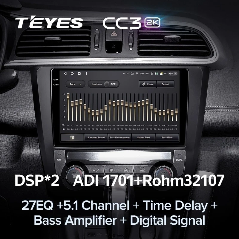 Штатная магнитола Teyes CC3 2K 360 6/128 Renault Kadjar (2015-2017)
