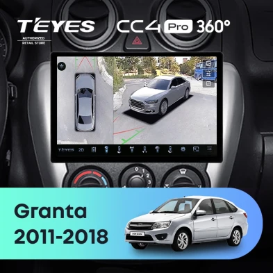 Штатная магнитола Teyes CC4 Pro 360 8/128 Lada Granta Sport (2011-2018) Тип-B (11")