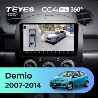 Штатная магнитола Teyes CC4 Pro 360 12/256 Mazda Demio DE (2007-2014)